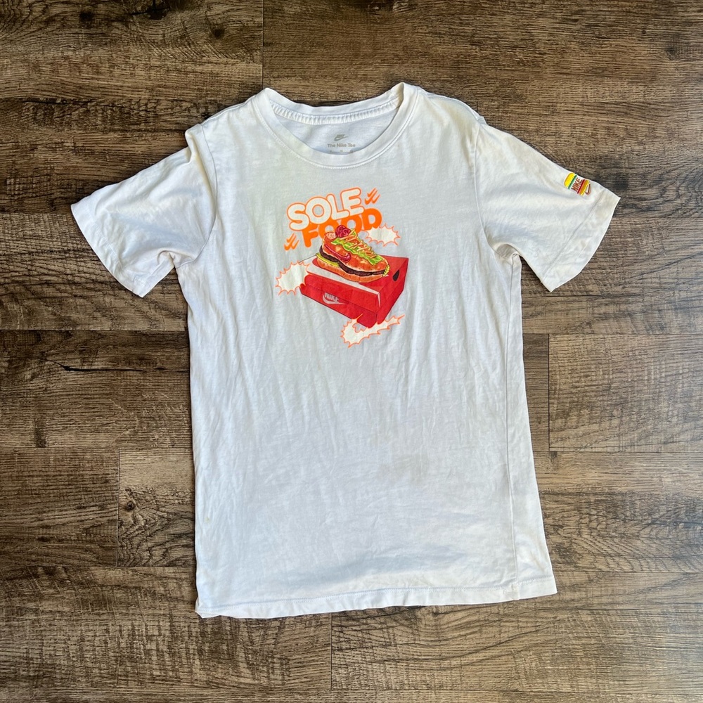 White Shirt with Sole Food Graphic
